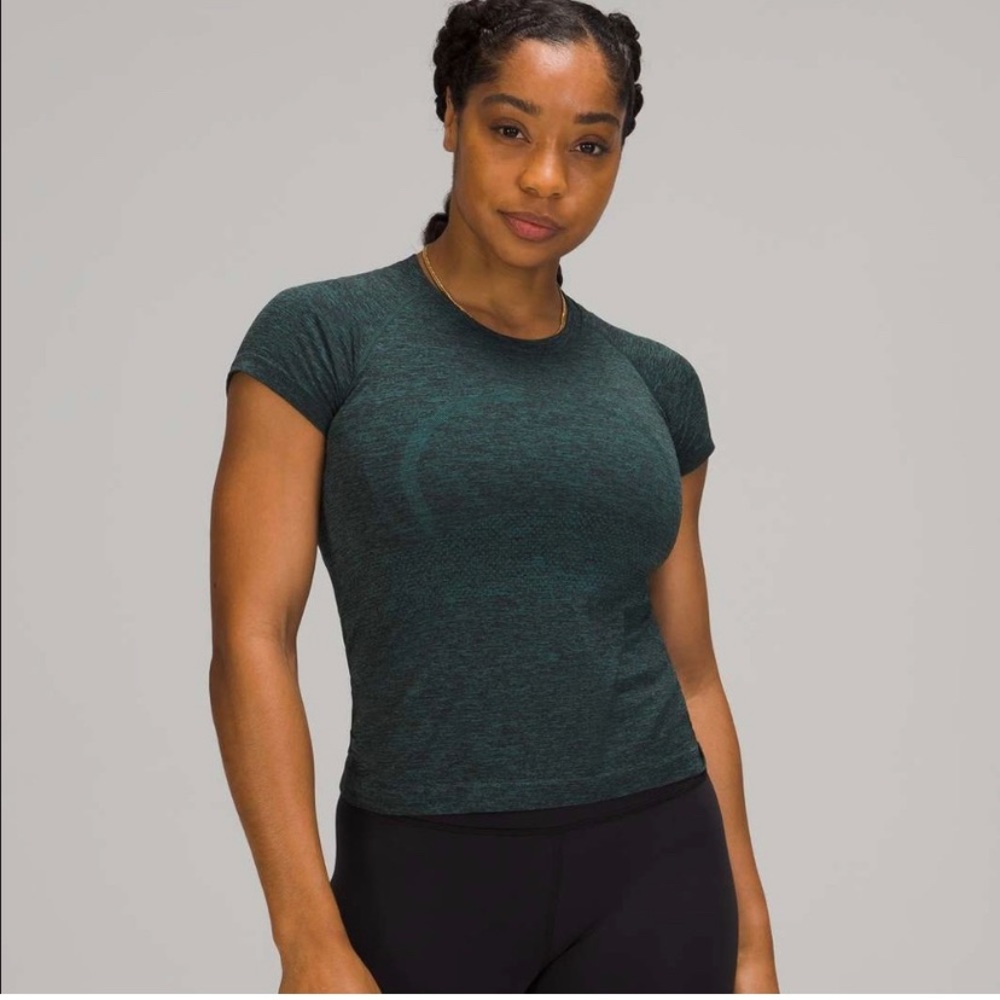 teal lululemon swiftly tech short sleeve